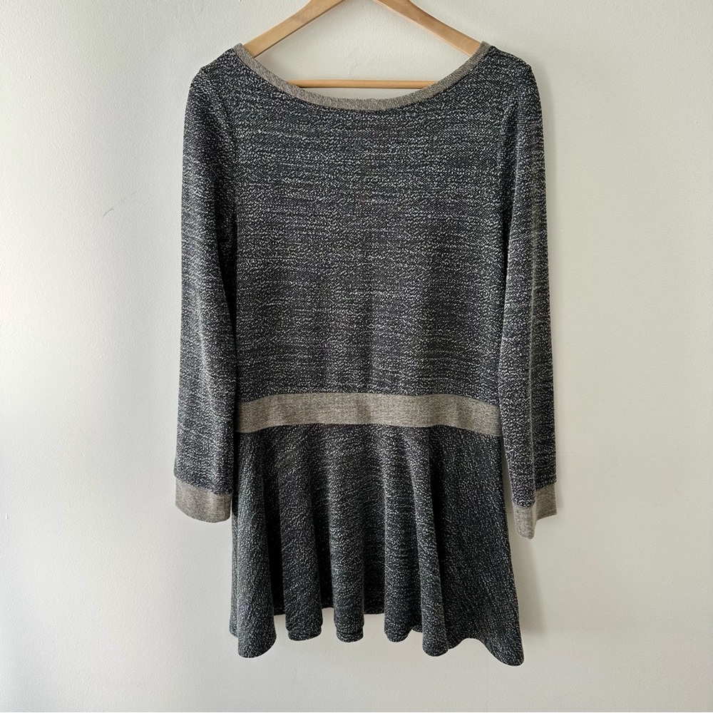 Alice & Olivia Long Sleeve Mini A Line Gray dress Size M